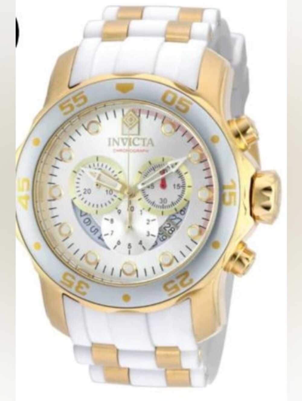 Invicta Pro Diver Men's Watch-48 MM,Gold,White,Sku# 20291